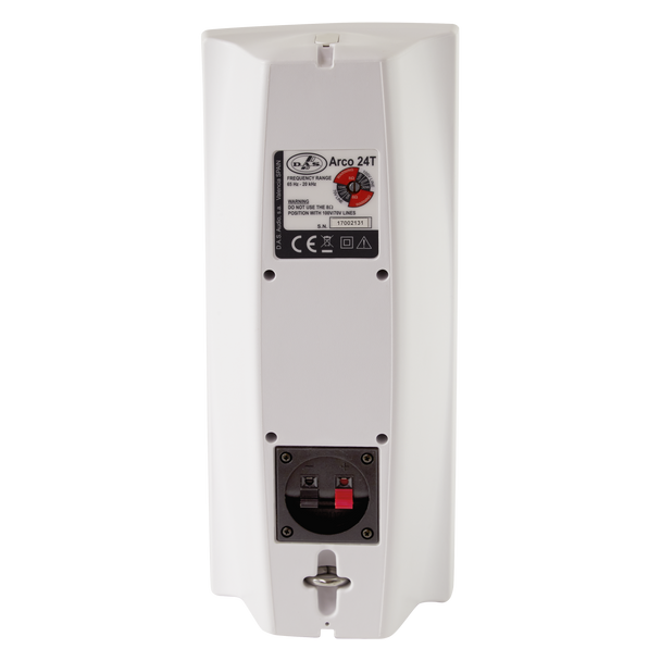 DAS Audio ARCO-24-TW Passive Dual 4" Two-Way Speaker 100W RMS 400W Peak ABS Enclosure 70V/100V Line Transformer White, ARCO-24-TW