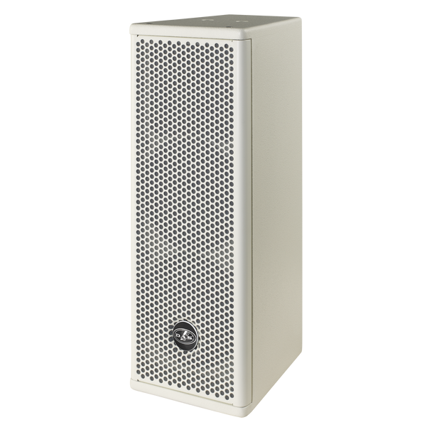 DAS Audio ARTEC-326-W Passive 2x6" Two-Way Speaker 200W RMS Wooden Enclosure 90° x 60° Rotatable Horn White w/ U-Bracket, ARTEC-326-W