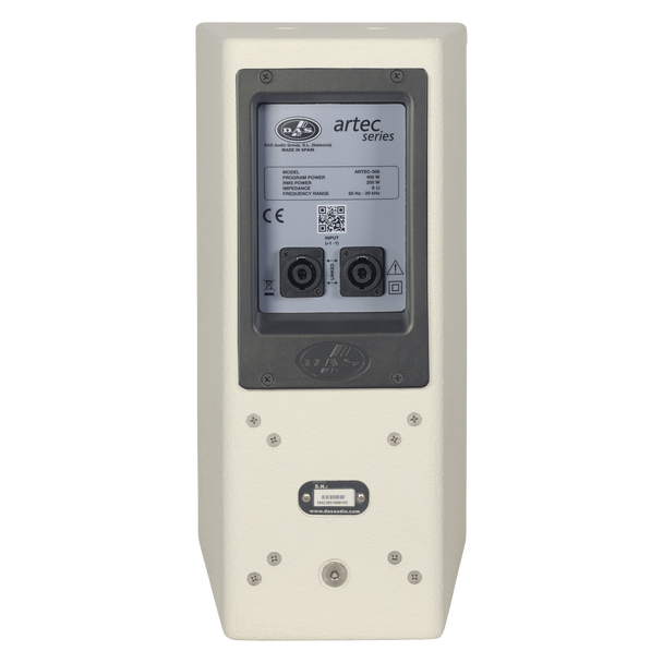 DAS Audio ARTEC-508-W Passive 8" Two-Way Speaker 300W RMS Wooden Enclosure 80° x 80° White, ARTEC-508-W