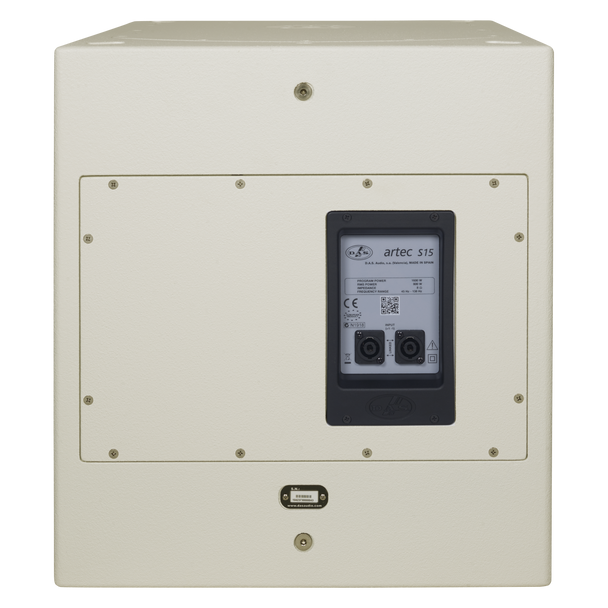 DAS Audio ARTEC-S15-W Passive 15" Band-Pass Subwoofer 800W RMS Wooden Enclosure White, ARTEC-S15-W