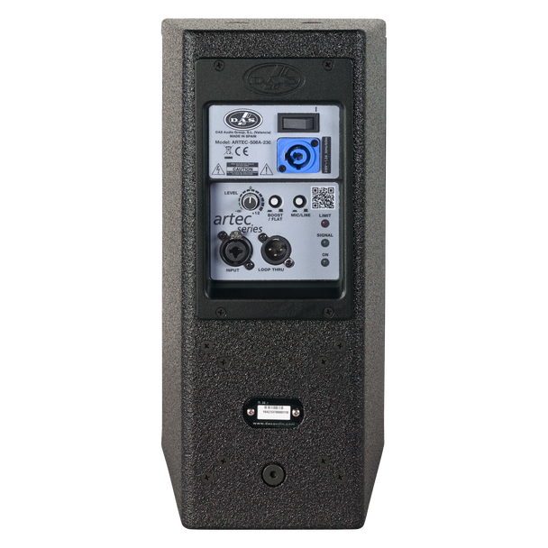 DAS Audio ARTEC-506A-115 Powered 6" Two-Way Speaker 540W Cont. 80° x 80° Black, ARTEC-506A-115