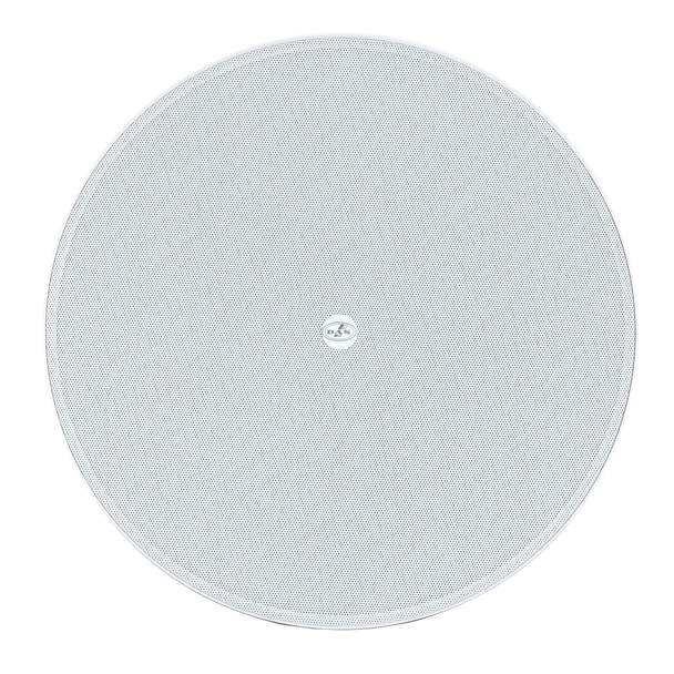 DAS Audio DECO-6-TB Passive 6.5" Two-Way Ceiling Speaker 15W RMS 70V/100V Transformer Backcan White, DECO-6-TB