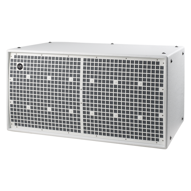 DAS Audio, WR-218S-DXW Passive Ground-Stackable Long-Excursion Bass-Reflex Subwoofer, 2 x 18", 2000W RMS, DX, White