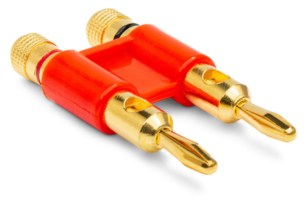 Hosa BNA-100RD-BULK Dual Banana Connector - Red