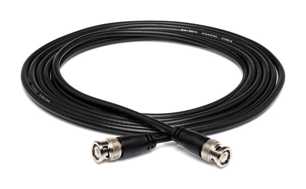 Hosa BNC-58-150 50-ohm RG-58/U BNC to BNC Coax Cable - 50 foot