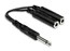 Hosa YPP-111 6" 1/4" TS to Dual 1/4" TSF Audio Y-Cable