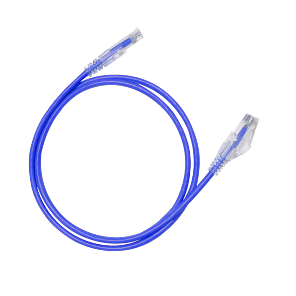 Hosa Cat 6 Slim Ethernet Cable – 10-Pack, 5 Foot, Blue (CAT-605S-10PK-BU)
