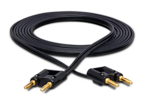 Hosa Technology SKZ-603BB Speaker Cable, Hosa Dual Banana to Same, Black Zip, 3 ft