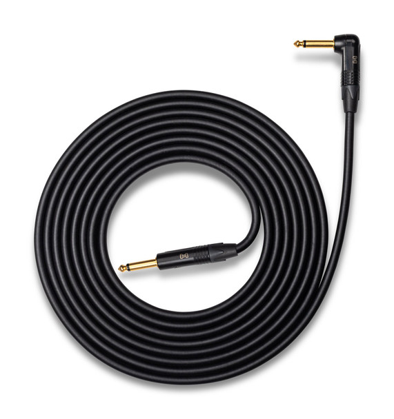 Hosa Edge Guitar Cable – Neutrik Straight to Right-Angle, 25 Foot (CGK-025R)