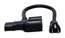 Hosa PWD-402 2' Piggyback IEC C13 to NEMA 5-15P Power Cord, 14 AWG