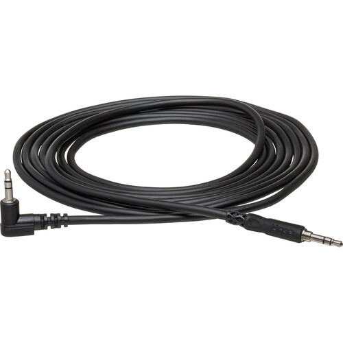 Hosa CMM-105R Stereo Interconnect Cable - 3.5mm TRS Male to Right angle 3.5mm TRS Male - 5 foot
