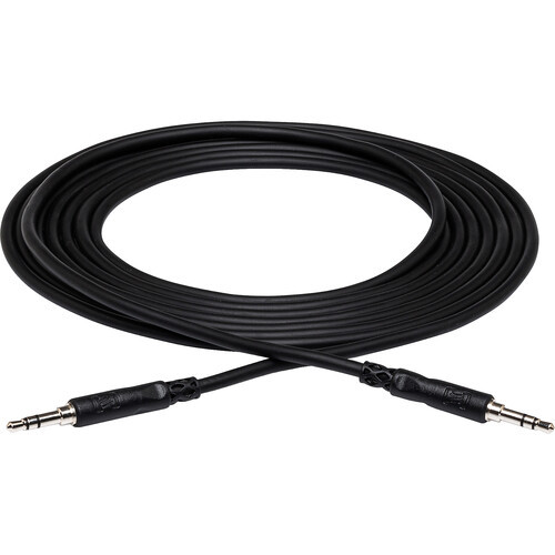 Hosa CMM-115 Stereo Interconnect Cable - 3.5mm TRS Male to 3.5mm TRS Male - 15 foot