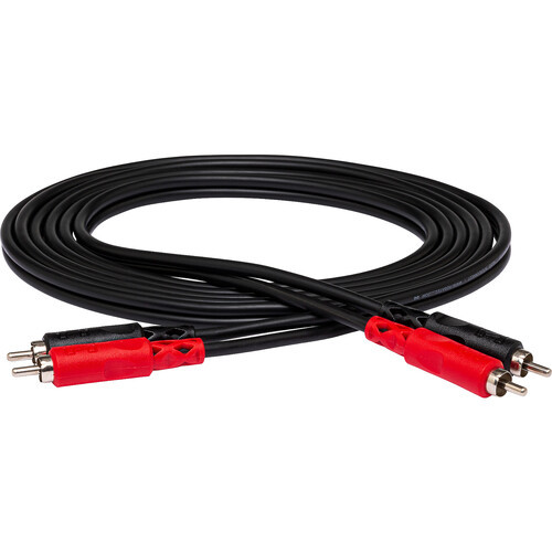 Hosa CRA-203 Stereo Interconnect Cable – Dual RCA to Dual RCA (3 m)