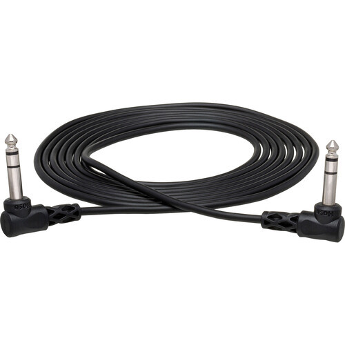 Hosa CSS-103RR Balanced Interconnect Cable – Right-Angle 1/4" TRS to 1/4" TRS (3 ft)
