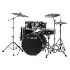 YAMAHA, SBP2F60RB Stage Custom Birch 5PC Shell Pack, Raven Black