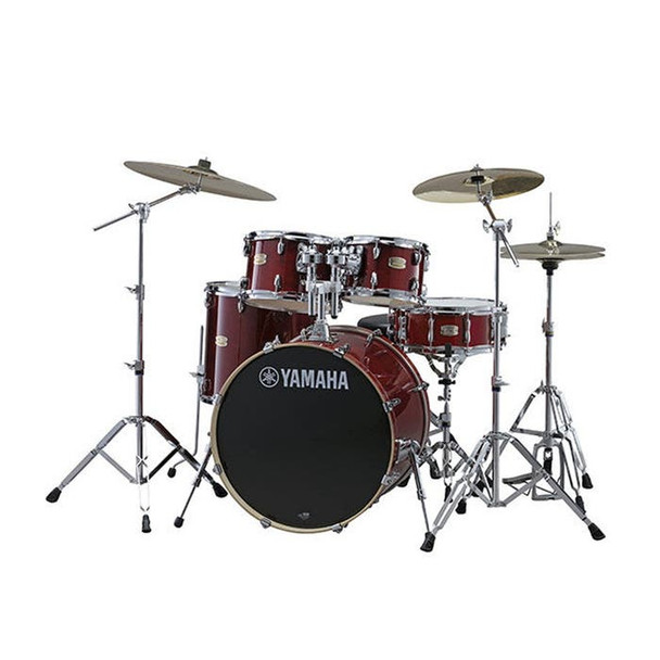 Yamaha, Stage Custom Birch 5-Piece Shell Pack Cranberry Red, SBP2F60CR