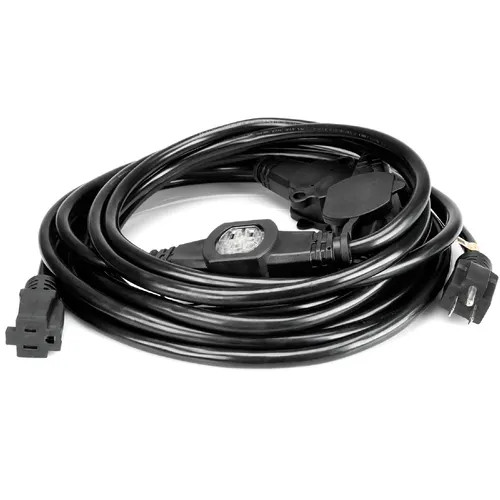 Hosa Technology PDX-225 Power Distribution Cord, 3 x NEMA 5-15R to NEMA 5-15P, 25 ft