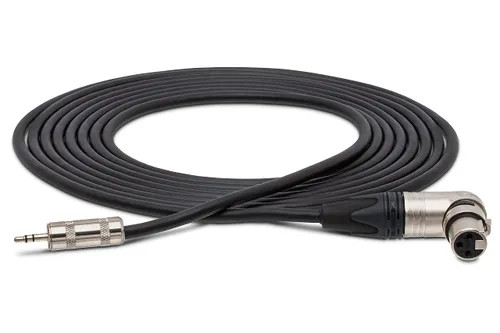 Hosa MXM-015RS Microphone Cable - 3.5 mm TRS Male to Neutrik Right Angle XLR Female - 15 foot