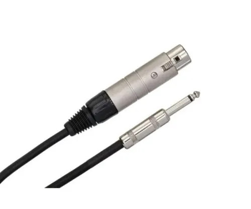 Hosa MIT-176 Impedance Transformer - XLR Female to 1/4-inch TS Male - 6 inch