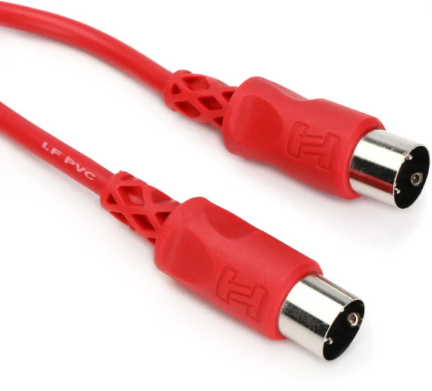 Hosa MID-310RD MIDI Cable - 10 foot Red
