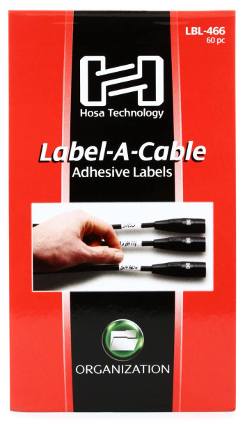 Hosa Label-A-Cable Adhesive Cable Labels (60-pack)