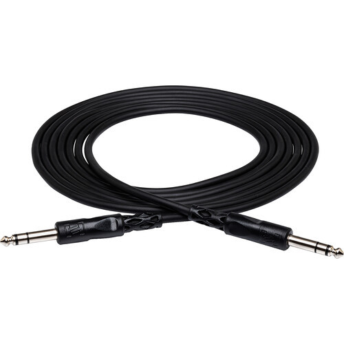 Hosa CSS-125 Balanced Interconnect Cable - 1/4-inch TRS to Same - 25 foot