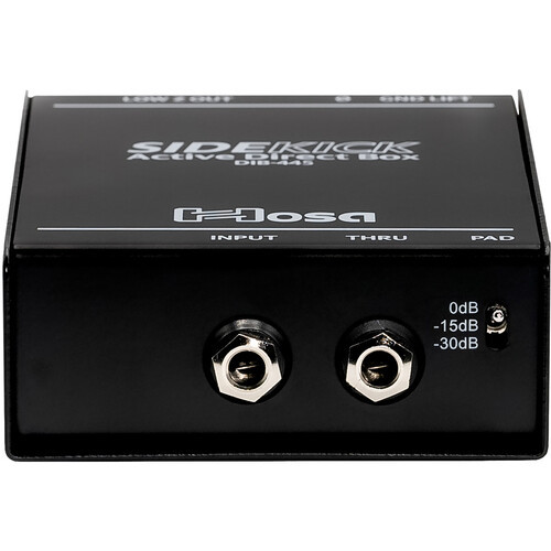 Hosa DIB-445 Sidekick Active DI Box - 1/4-inch TS to XLR3M