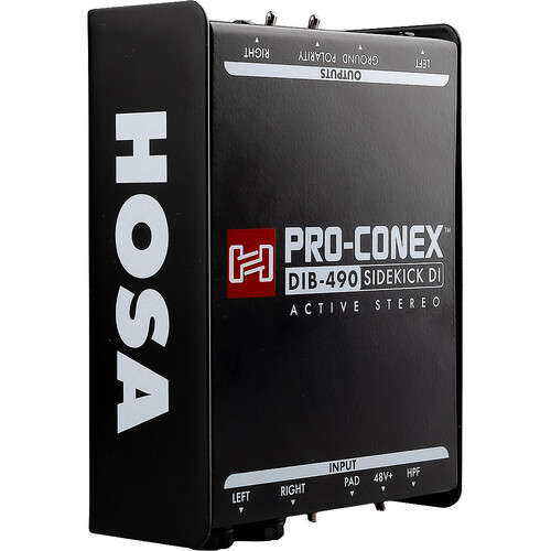 Hosa DIB-490 PRO-CONEX Sidekick Active Stereo DI Box - Dual Input