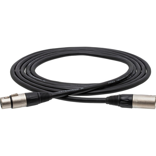 Hosa DMX-005 DMX512 Cable - XLR5 Male to XLR5 Female - 24 AWG 120 Ohm - 5 Foot