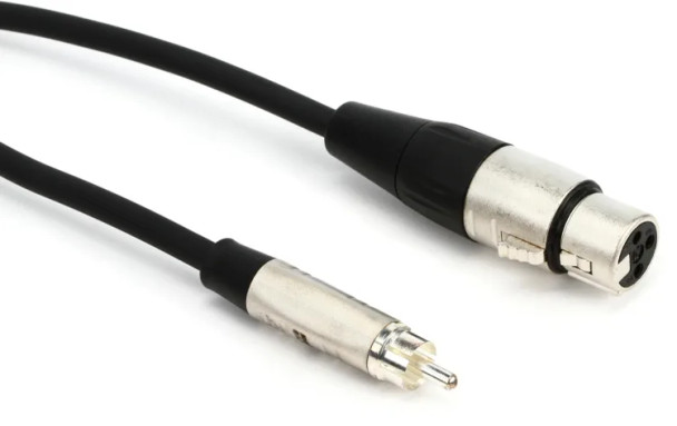 Hosa HXR-010 Pro RCA to XLR Female Unbalanced Interconnect Cable - 10 foot