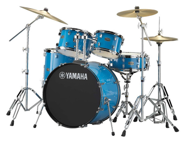 Yamaha, Rydeen 5-Piece Drum Set with Hardware (Gloss Pale Blue), RDP0F56WGPU