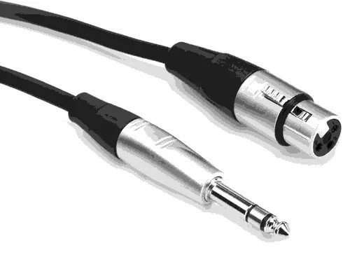 Hosa HXP-003 Pro Unbalanced Interconnect Cable - REAN XLR Female to 1/4-inch TS Male - 3 foot