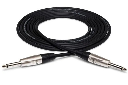 Hosa HPP-020 Pro Unbalanced Interconnect Cable - REAN 1/4-inch TS to Same - 20 foot