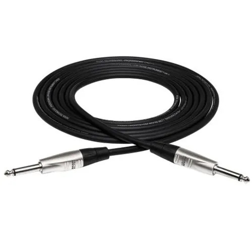 Hosa HPP-010 Pro Unbalanced Interconnect Cable - REAN 1/4-inch TS to Same - 10 foot
