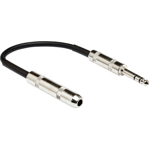 Hosa DOC-106 Insert Direct-Out Adapter - 1/4-inch TRS Male to 1/4-inch TS Female - 6 Inch