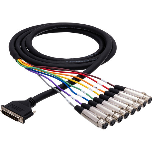 Hosa DTF-807 8-Channel XLR Female to DB25 Snake - 7 Meter
