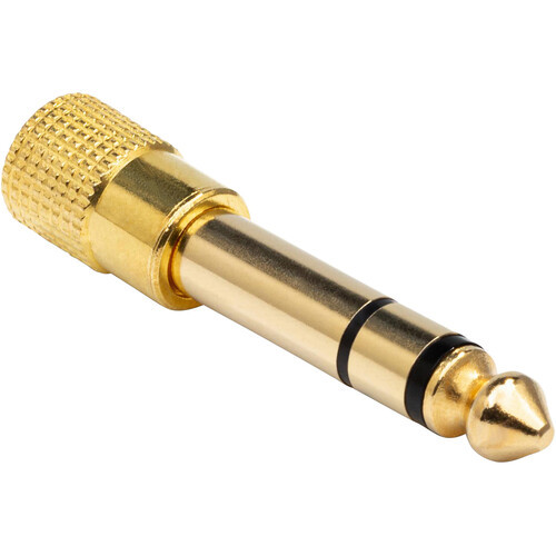 Hosa GHP-105 Headphone Adapter - 3.5mm TRS Female to 1/4-inch TRS Male