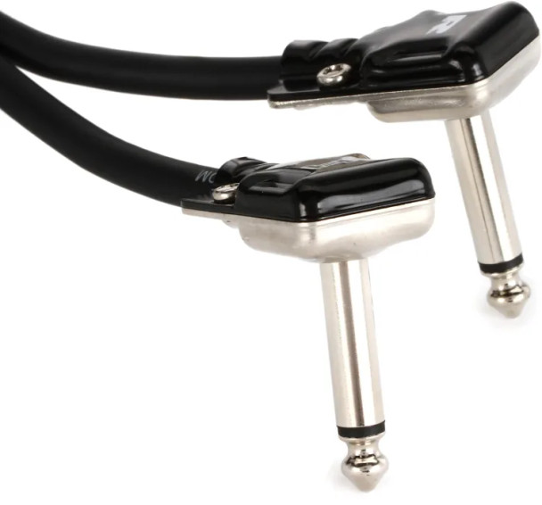 Hosa HGFP-001 Pro Guitar Pedalboard Patch Cable - Right Angle to Right Angle - 1 foot