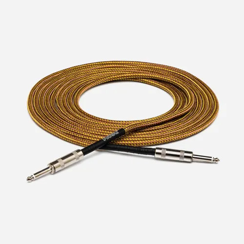 Hosa Technology GTR-518 Tweed Guitar Cable, Hosa Straight to Same, 18 ft