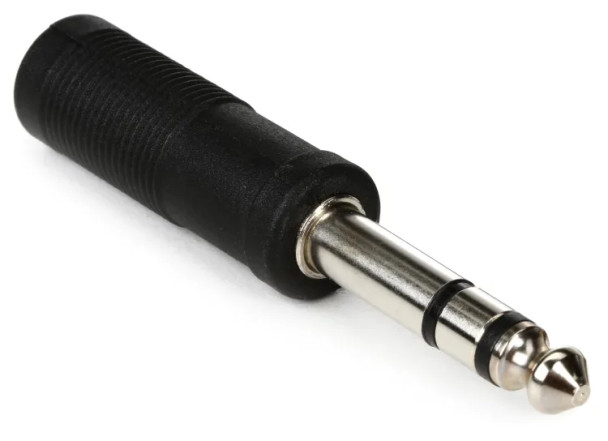 Hosa GPP-419 1/4-inch TS Female to 1/4-inch TRS Male Adapter