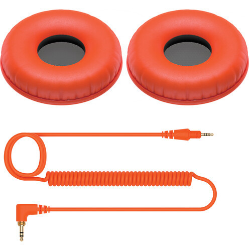 Pioneer DJ HC-CP08 Accessory Pack for HDJ-CUE1 Headphones (Orange)