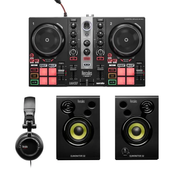 Hercules, AMS-DJ-LEARNING-KIT-MK2, DJLearning Kit MK2 (Beginner DJ Starter Bundle)