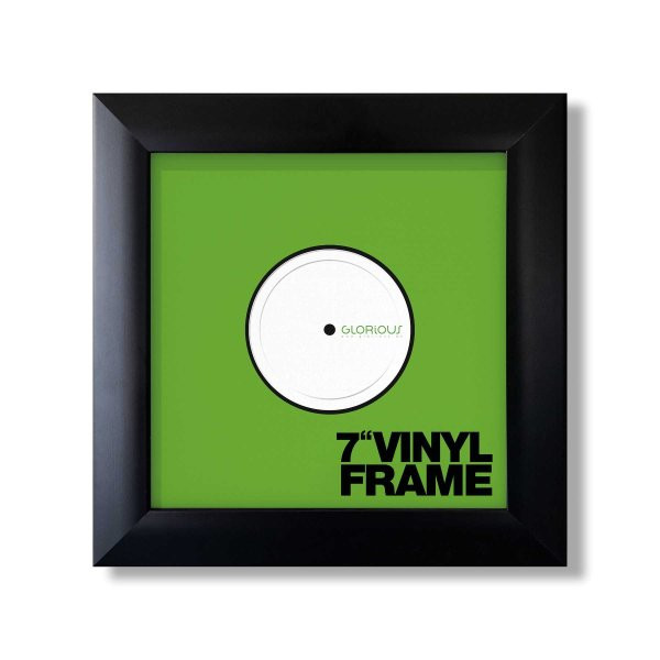 Glorious Vinyl Frame Set 7 Black, 3-Piece Display Frames for 7-Inch Record Covers with Wall Mount and Stand Options (AMS-VINYL-FRAME-SET-7BLK)