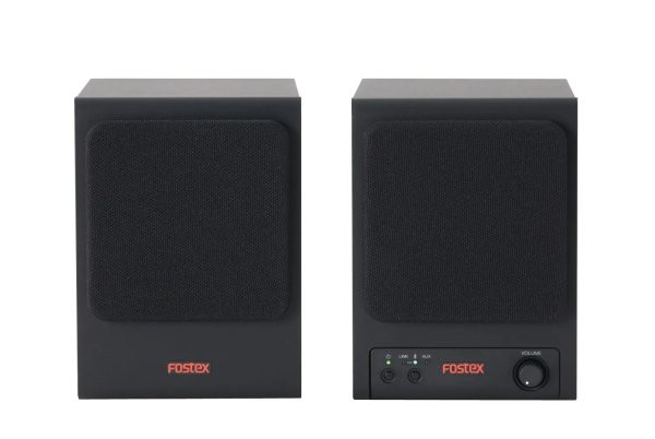 Fostex PM0.1BD Compact Active Speaker System with Bluetooth and AUX Input, Pair (AMS-PM0.1BD)