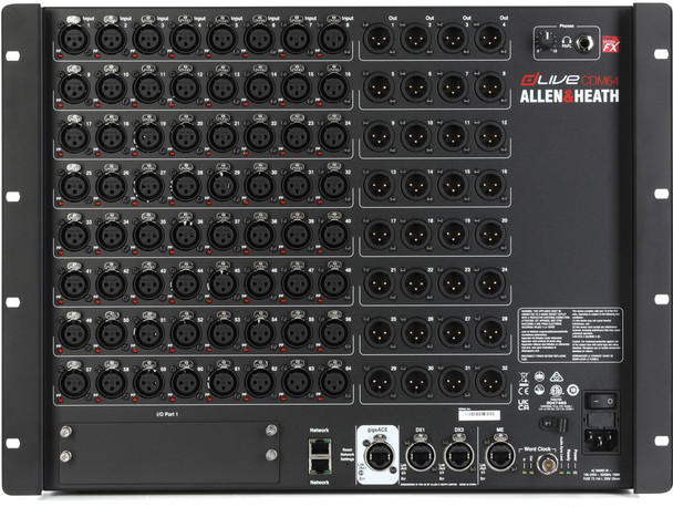 Allen & Heath dLive CDM64 RUFX MixRack Stage Box (AH-DLIVE-CDM64-RUFX)