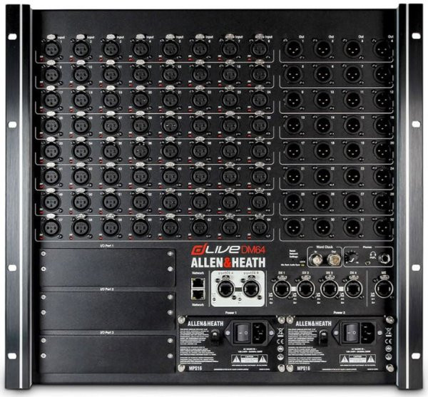 Allen & Heath dLive DM64 RUFX MixRack Stage Box (AH-DLIVE-DM64-RUFX)
