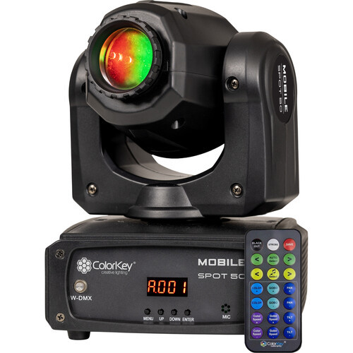 ColorKey, CKU-6100, Mobile Spot 50 Battery-Powered LED Spot Light for Mobile DJ and Event Lighting Use