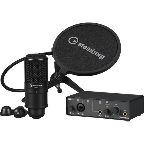 Yamaha Steinberg IXO12 USB-C Audio Interface Podcast Pack (Black)