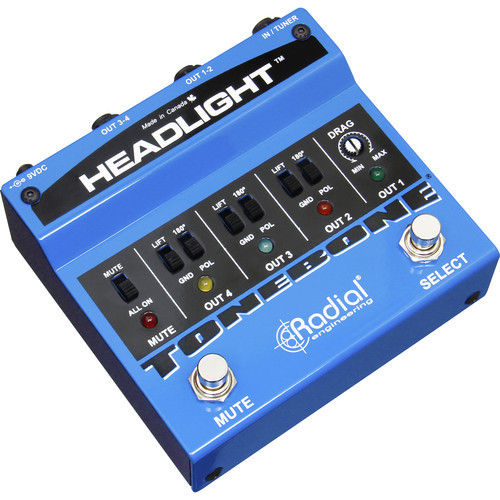 Radial Engineering Headlight ABY Guitar Amp Selector with Drag Control
