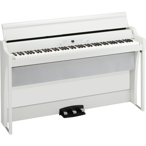 Korg GB1 Air Digital Keyboard in White Finish with Bluetooth Audio and Built-In Speaker System (GB1AIRWH)
